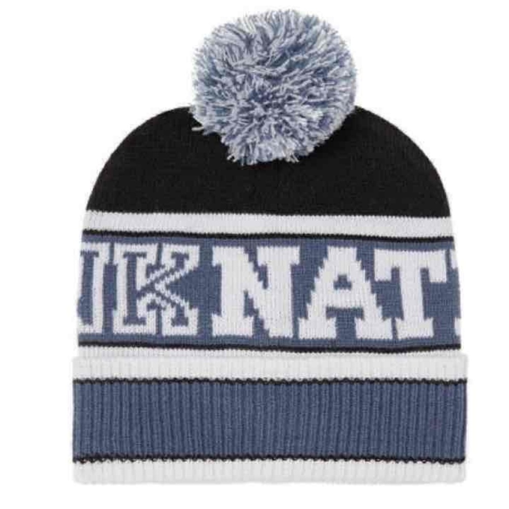 NWT PINK Black and White 3-Color Gray Beanie Hat